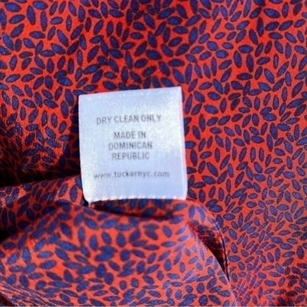 NWOT Tucker The Abigail Party Dress Cobalt Seeds 16mm Silk Crepe Sz S